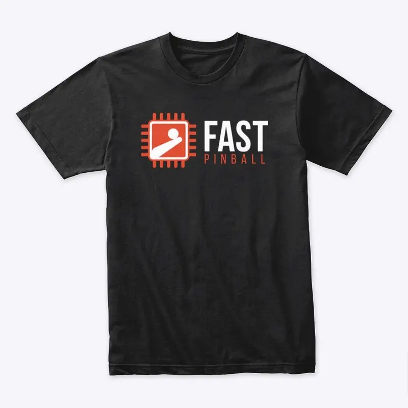 FAST Pinball Shirt (Black w/ Color Logo)